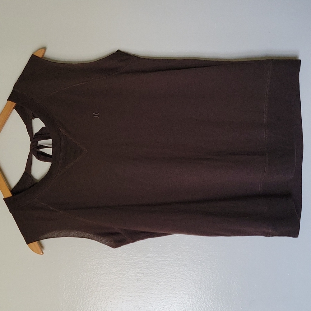 Hurley crossed open back tee